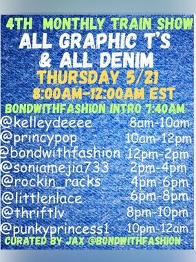 Denim Graphic Tee Event Poster